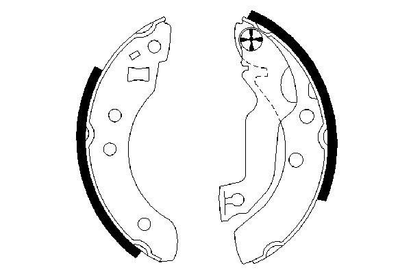 BOSCH 0 986 487 133 - Bremsbackensatz