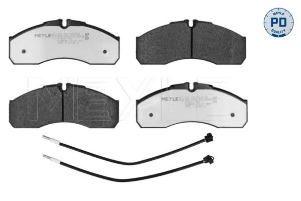 MEYLE 025 291 6020/PD - Bremsbelagsatz, Scheibenbremse