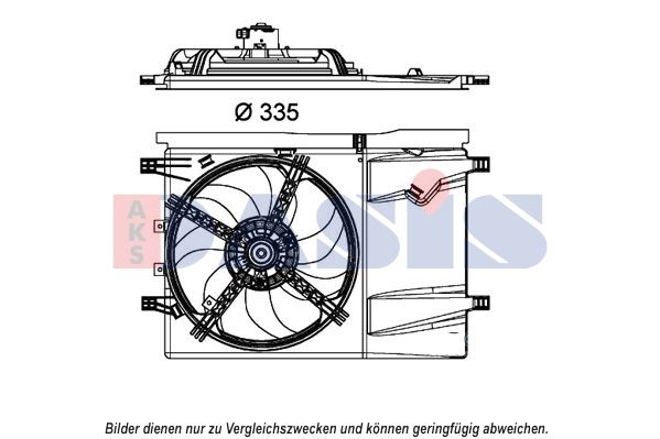 AKS DASIS 088116N - Lüfter, Motorkühlung
