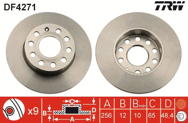 TRW DF4271 - Bremsscheibe
