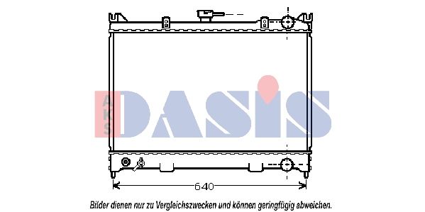 AKS DASIS 071710N - Kühler, Motorkühlung