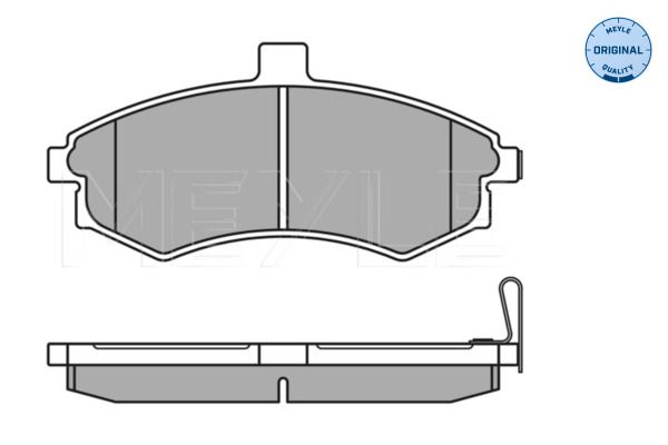 MEYLE 025 240 3117/W - Bremsbelagsatz, Scheibenbremse
