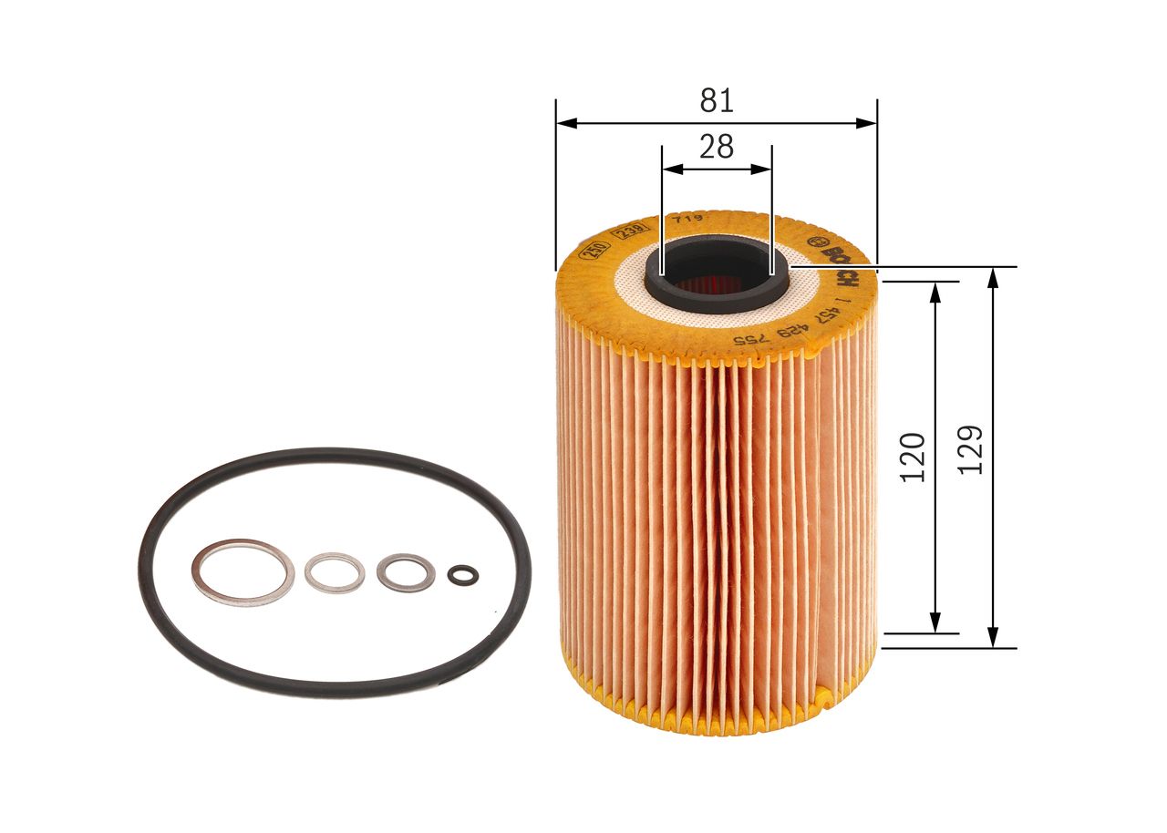 BOSCH 1 457 429 755 - Ölfilter
