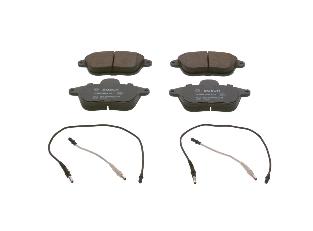 BOSCH 0 986 460 951 - Bremsbelagsatz, Scheibenbremse