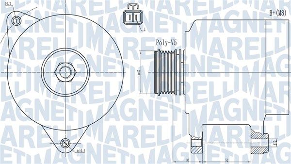 MAGNETI MARELLI 063731906010 - Generator