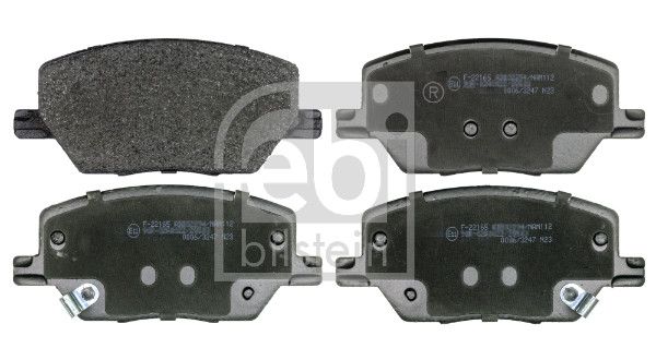 FEBI BILSTEIN 116381 - Bremsbelagsatz, Scheibenbremse