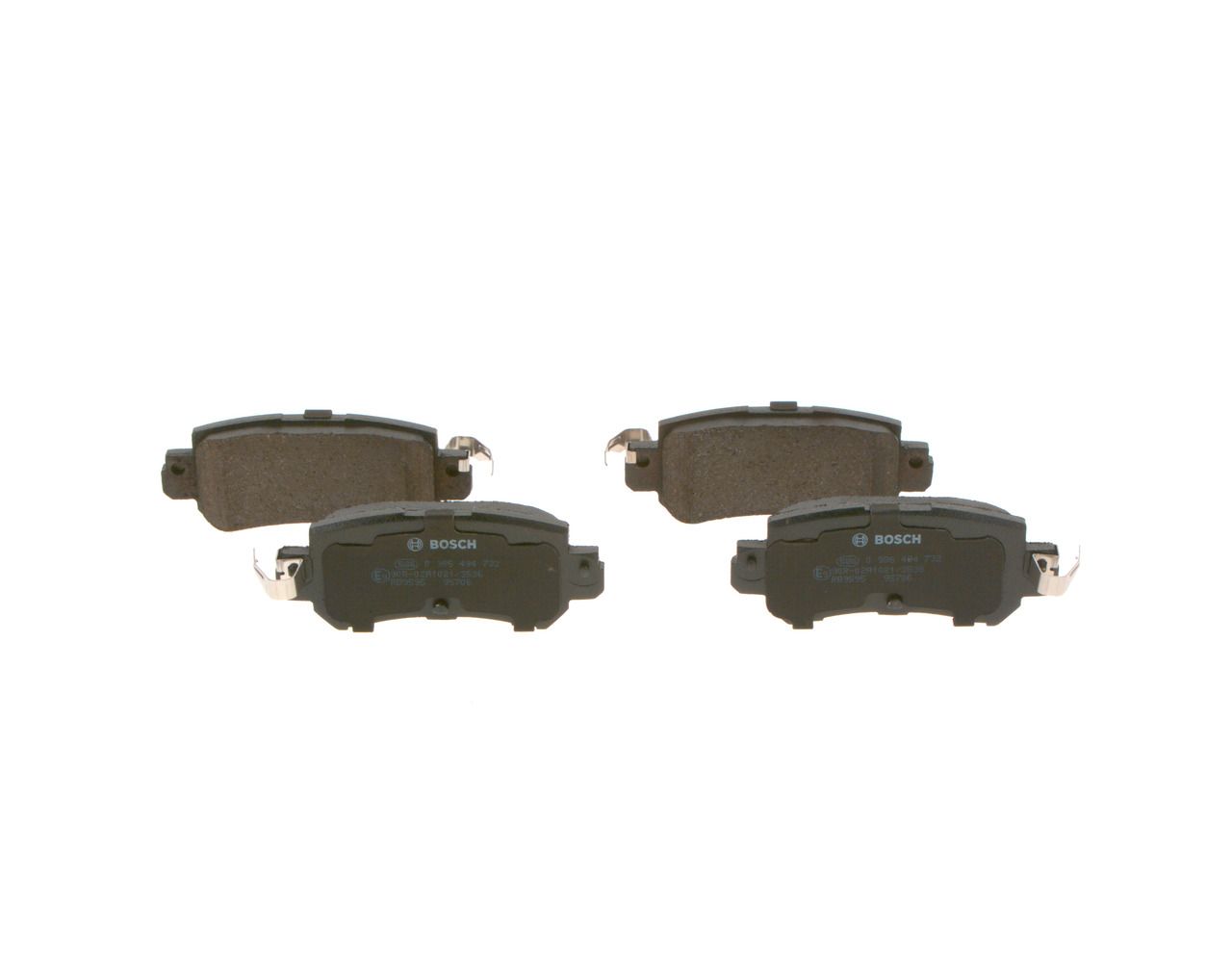 BOSCH 0 986 494 732 - Bremsbelagsatz, Scheibenbremse