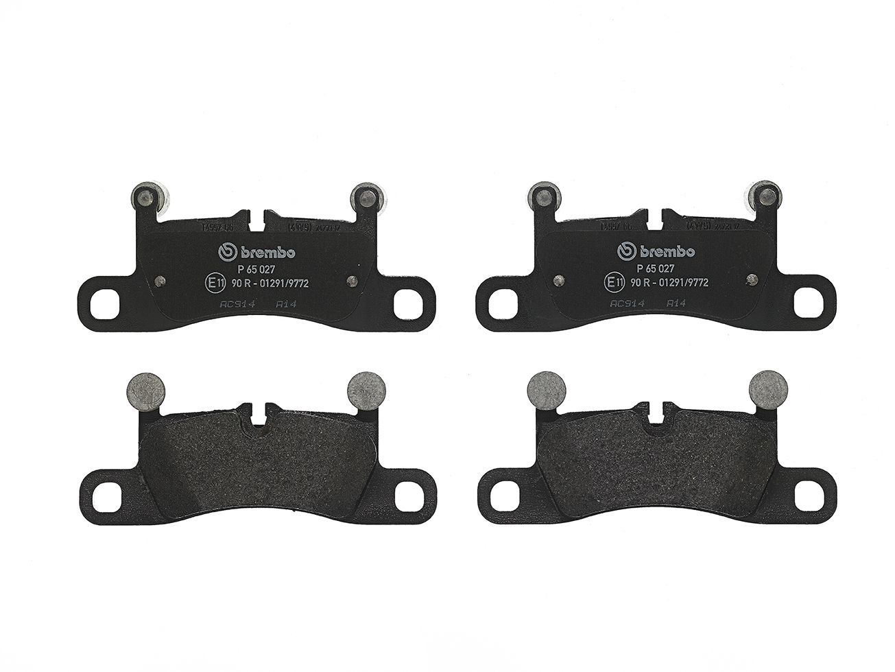 BREMBO P 65 027 - Bremsbelagsatz, Scheibenbremse