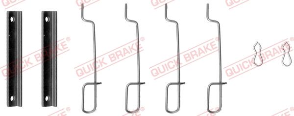 QUICK BRAKE 109-0992 - Zubehörsatz, Scheibenbremsbelag