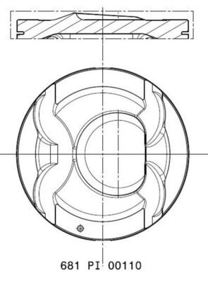 MAHLE 681 PI 00110 002 - Kolben