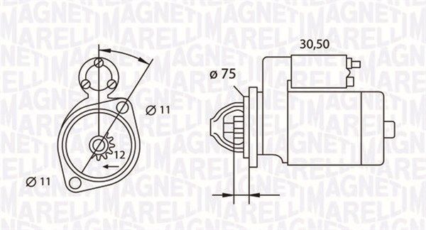 MAGNETI MARELLI 063523627010 - Starter