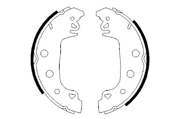BOSCH 0 986 487 546 - Bremsbackensatz