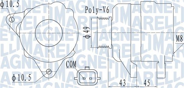 MAGNETI MARELLI 063732110010 - Generator
