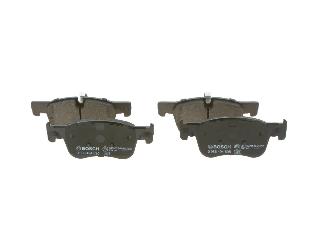 BOSCH 0 986 494 695 - Bremsbelagsatz, Scheibenbremse