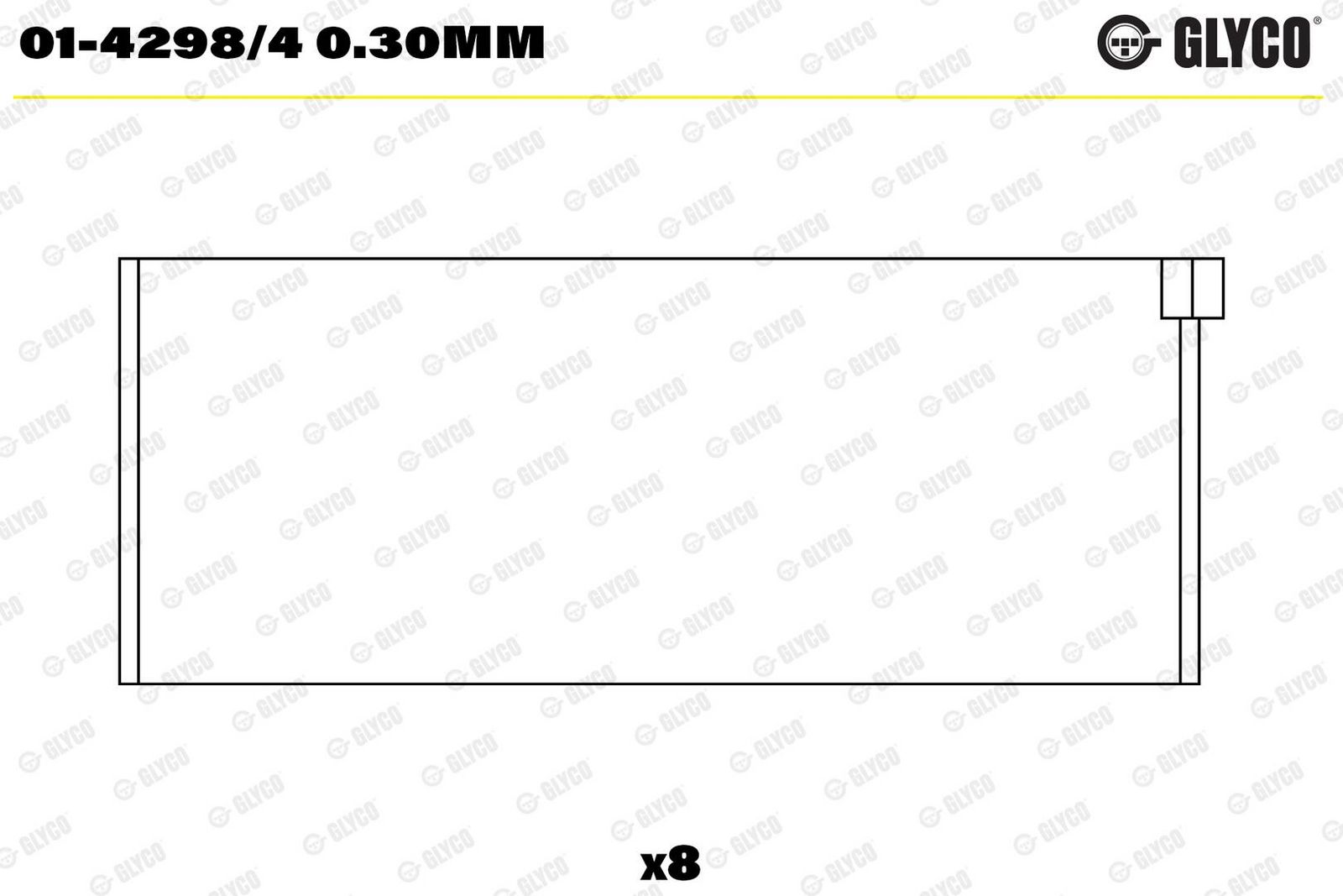 GLYCO 01-4298/4 0.30mm - Pleuellagerschale