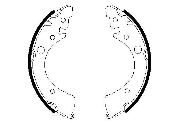 BOSCH 0 986 487 356 - Bremsbackensatz