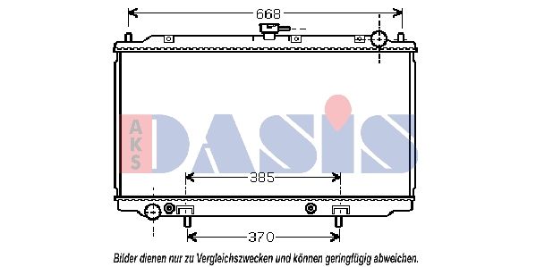 AKS DASIS 070086N - Kühler, Motorkühlung