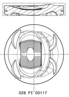 MAHLE 028 PI 00117 000 - Kolben