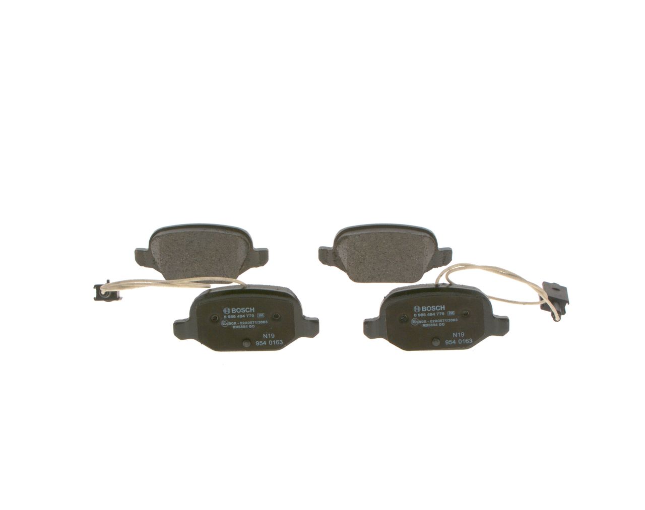BOSCH 0 986 494 779 - Bremsbelagsatz, Scheibenbremse