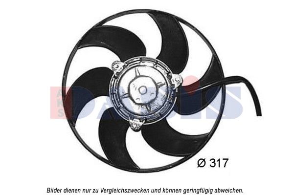 AKS DASIS 068065N - Lüfter, Motorkühlung