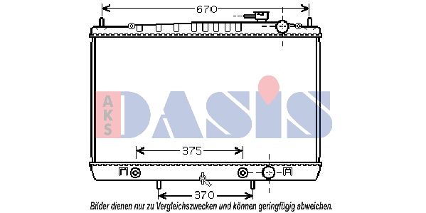 AKS DASIS 070123N - Kühler, Motorkühlung