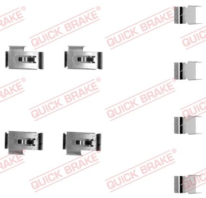 QUICK BRAKE 109-1198 - Zubehörsatz, Scheibenbremsbelag