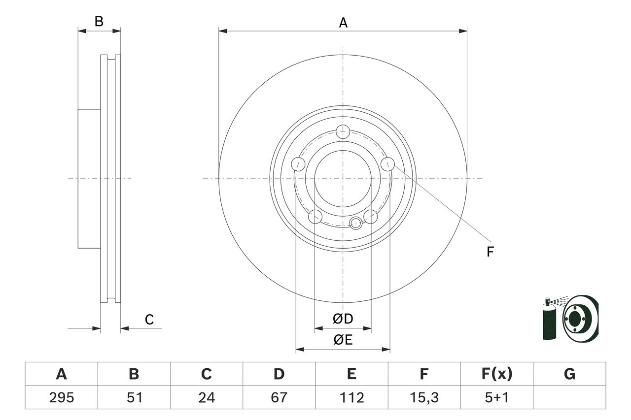 BOSCH 0 986 479 H74 - Bremsscheibe