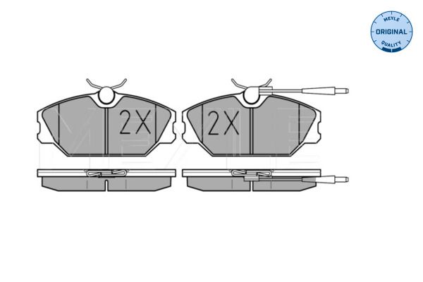 MEYLE 025 213 8818/W - Bremsbelagsatz, Scheibenbremse