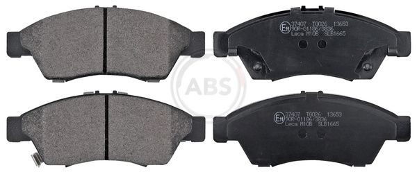 A.B.S. 37407 - Bremsbelagsatz, Scheibenbremse