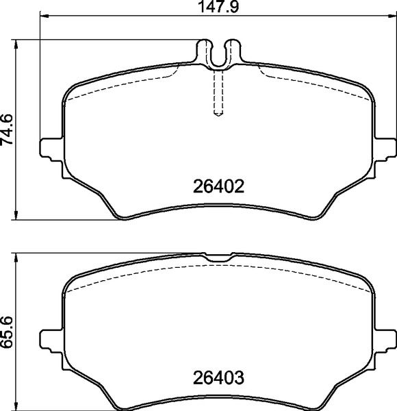 BREMBO P 50 176 - Bremsbelagsatz, Scheibenbremse