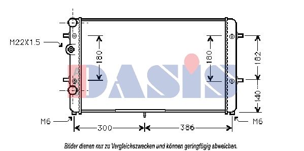 AKS DASIS 041980N - Kühler, Motorkühlung