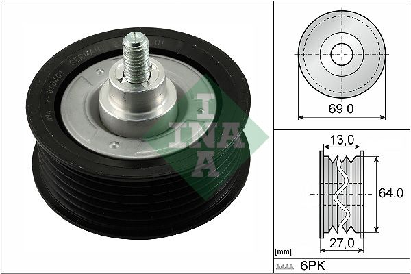 Schaeffler INA 532 0477 10 - Umlenk-/Führungsrolle, Keilrippenriemen