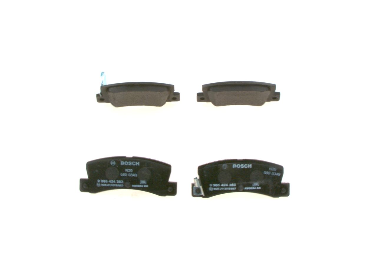 BOSCH 0 986 424 383 - Bremsbelagsatz, Scheibenbremse