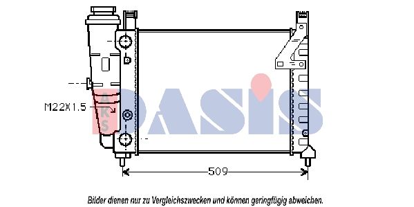 AKS DASIS 080250N - Kühler, Motorkühlung