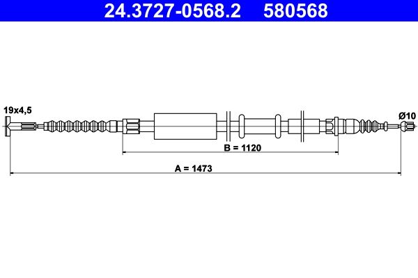 ATE 24.3727-0568.2 - Seilzug, Feststellbremse