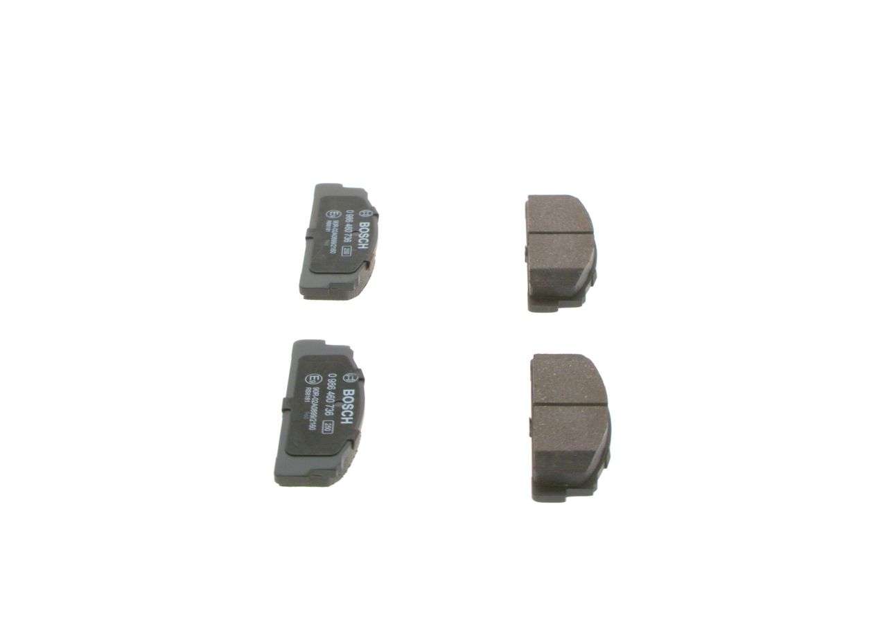 BOSCH 0 986 460 736 - Bremsbelagsatz, Scheibenbremse
