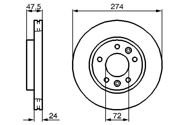 BOSCH 0 986 479 013 - Bremsscheibe