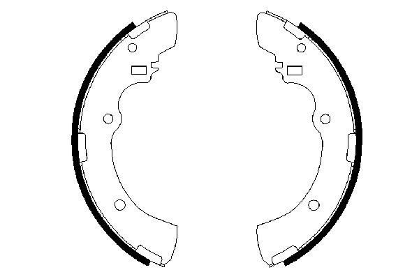 BOSCH 0 986 487 479 - Bremsbackensatz