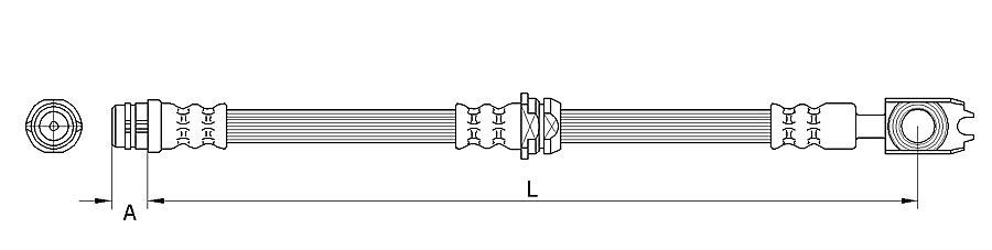 METZGER AUTOTEILE 4116205 - Bremsschlauch