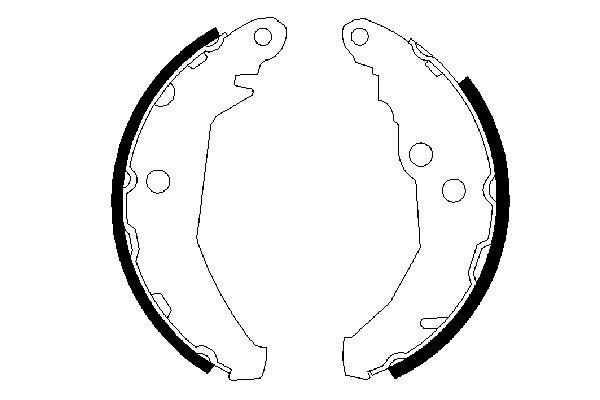 BOSCH 0 986 487 195 - Bremsbackensatz