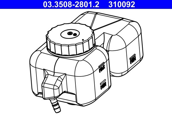 ATE 03.3508-2801.2 - Ausgleichsbehälter, Bremsflüssigkeit