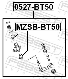 FEBEST 0527-BT50 - Lenkzwischenhebel