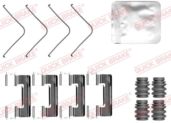 QUICK BRAKE 109-0163 - Zubehörsatz, Scheibenbremsbelag
