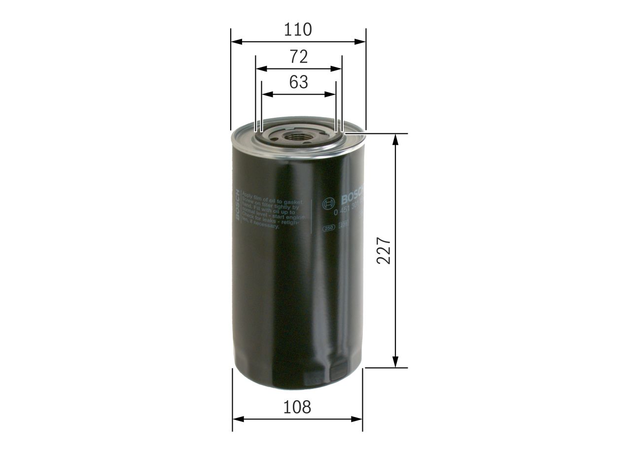 BOSCH 0 451 301 156 - Ölfilter