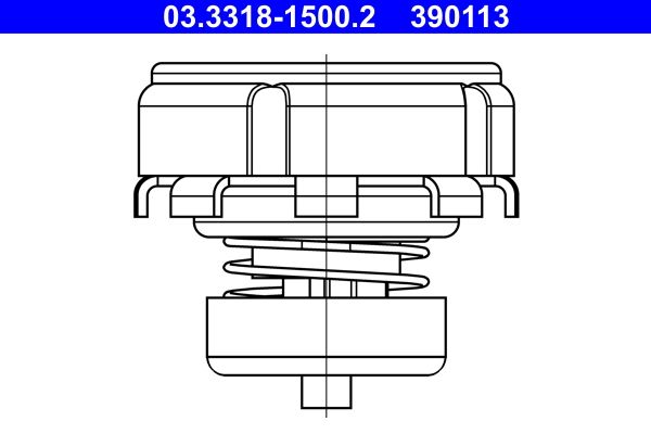 ATE 03.3318-1500.2 - Reparatursatz, Hauptbremszylinder