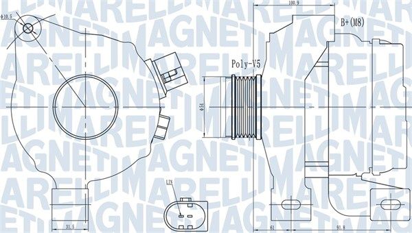MAGNETI MARELLI 063732001010 - Generator