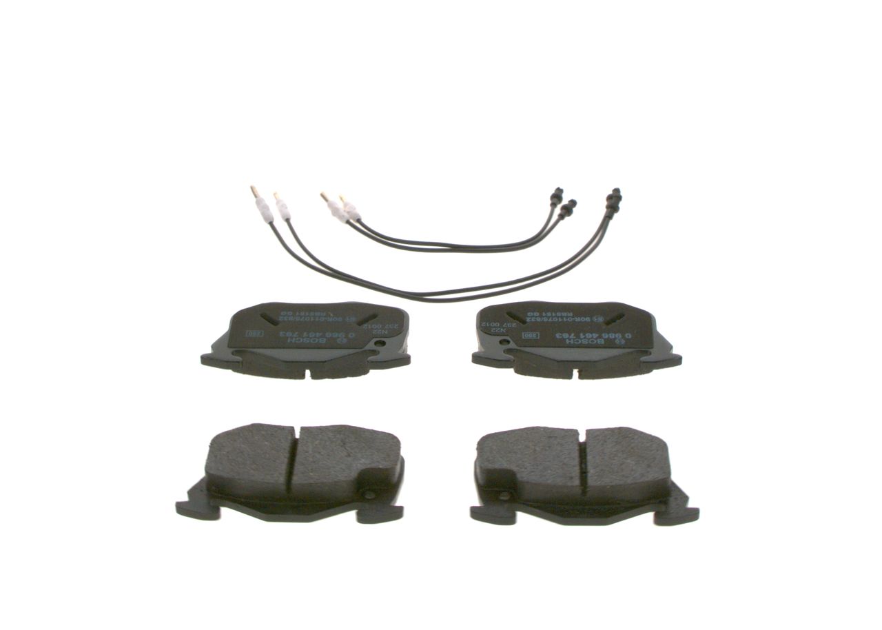 BOSCH 0 986 461 763 - Bremsbelagsatz, Scheibenbremse