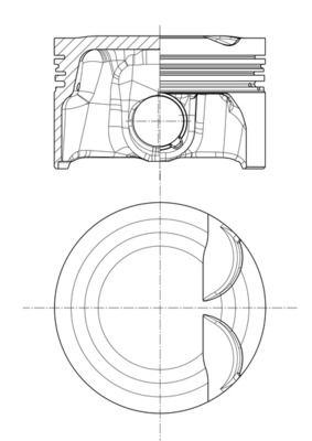 MAHLE 028 PI 00157 000 - Kolben