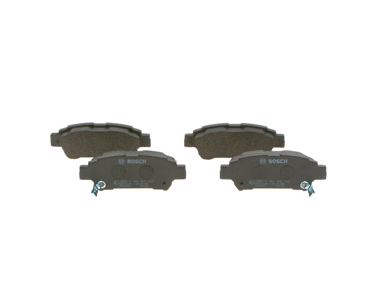 BOSCH 0 986 424 762 - Bremsbelagsatz, Scheibenbremse