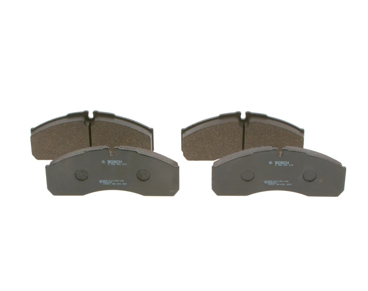 BOSCH 0 986 494 273 - Bremsbelagsatz, Scheibenbremse